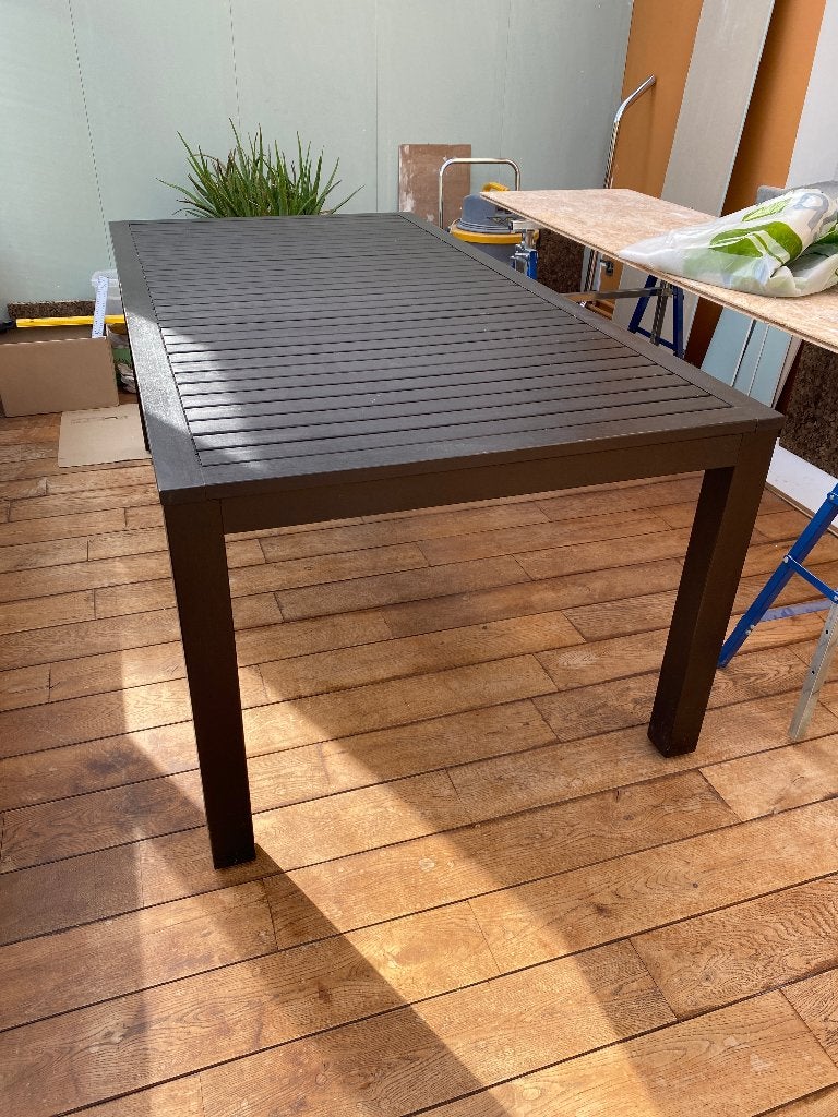 Eucalyptus eettafel opnieuw te kleuren, Ophalen, Gebruikt, 50 tot 100 cm, Vijf personen of meer