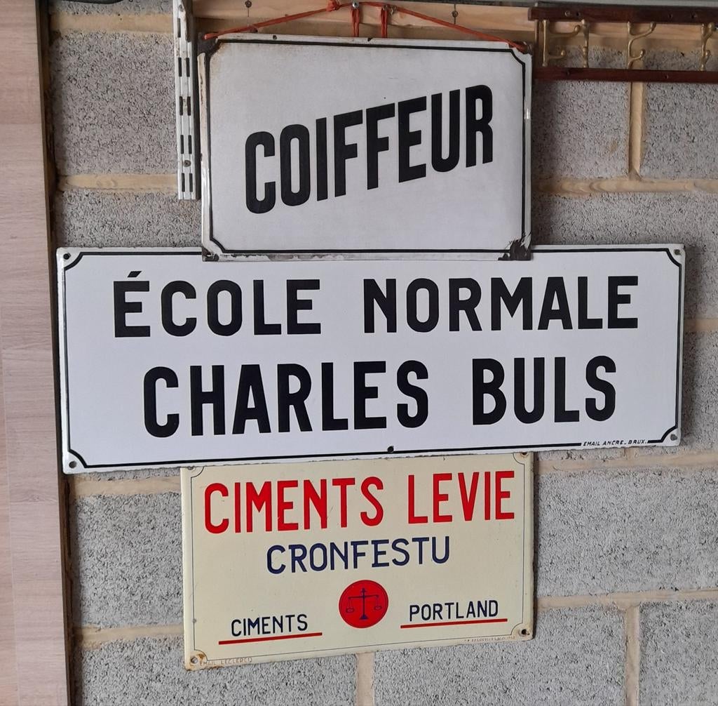 Lots plaque émaillée, Enlèvement