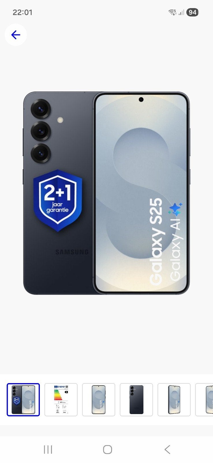 Samsung S25 5G, Telecommunicatie, Mobiele telefoons | Toebehoren en Onderdelen, Ophalen of Verzenden, Samsung