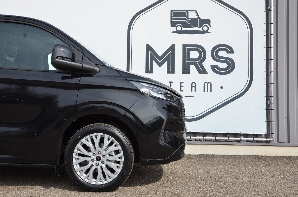 Ford Transit Custom- L2- Limited- Automaat- Nieuw- 38500+BTW, Automaat, Stof, Euro 6, Zwart