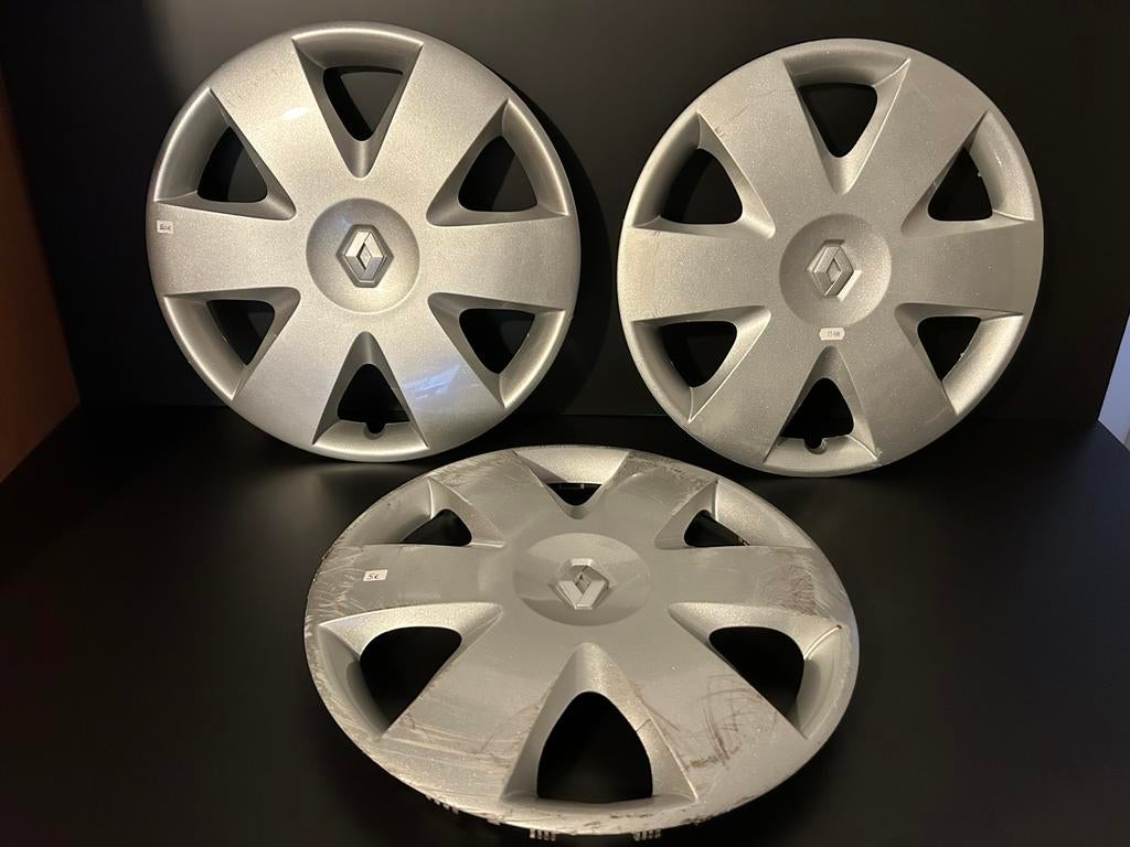 3 enjoliveurs d’origine Renault Mégane scenic laguna 16", Autos : Divers, Enlèvement ou Envoi, Utilisé