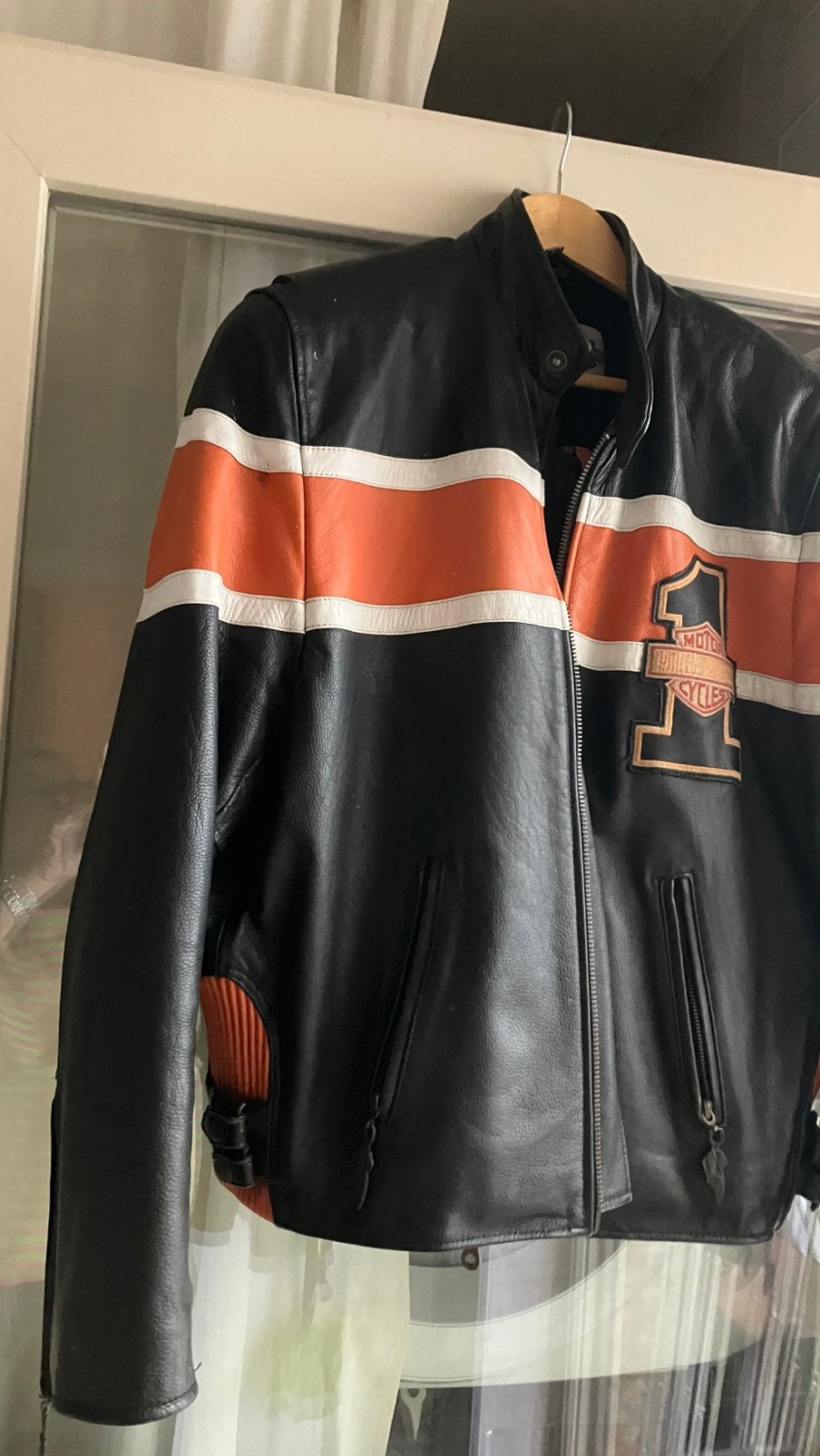 Lederen harley vest, Motos, Vêtements | Vêtements de moto, Enlèvement, Neuf, sans ticket, Hommes, Manteau | cuir