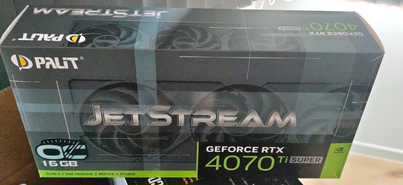 Palit GeForce RTX 4070Ti SUPER JETSTREAM, Ophalen, GDDR6, PCI-Express 4, Zo goed als nieuw