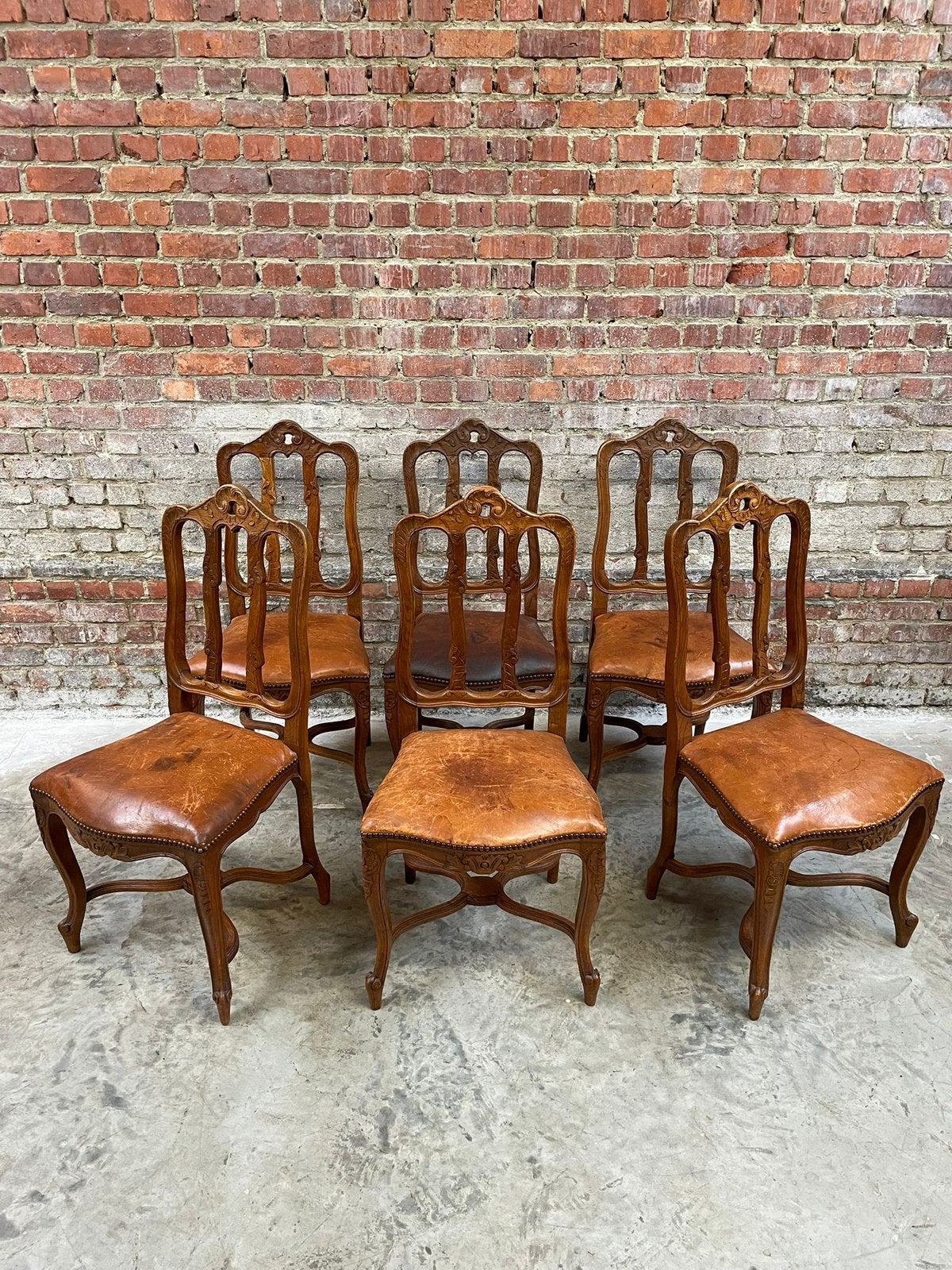 Set van 6 eetkamerstoelen in Lodewijk XV-stijl, Ophalen