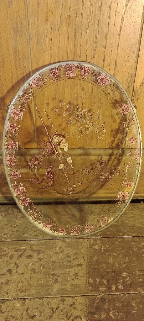 Sarah Kay glazen wanddecoratie, 22x28, n143, Ophalen of Verzenden
