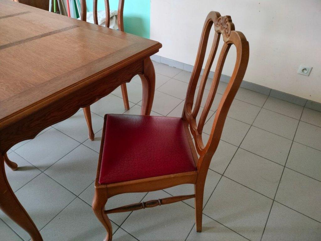 eetkamer met 6 stoelen, Huis en Inrichting, Complete eetkamers, Ophalen, Gebruikt