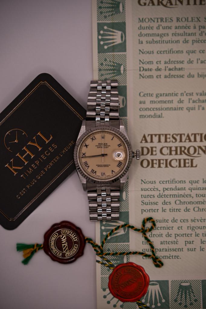 Rolex DateJust, referentie 116234, Handtassen en Accessoires, Horloges | Antiek, Polshorloge, Overige merken, Staal, 1960 of later