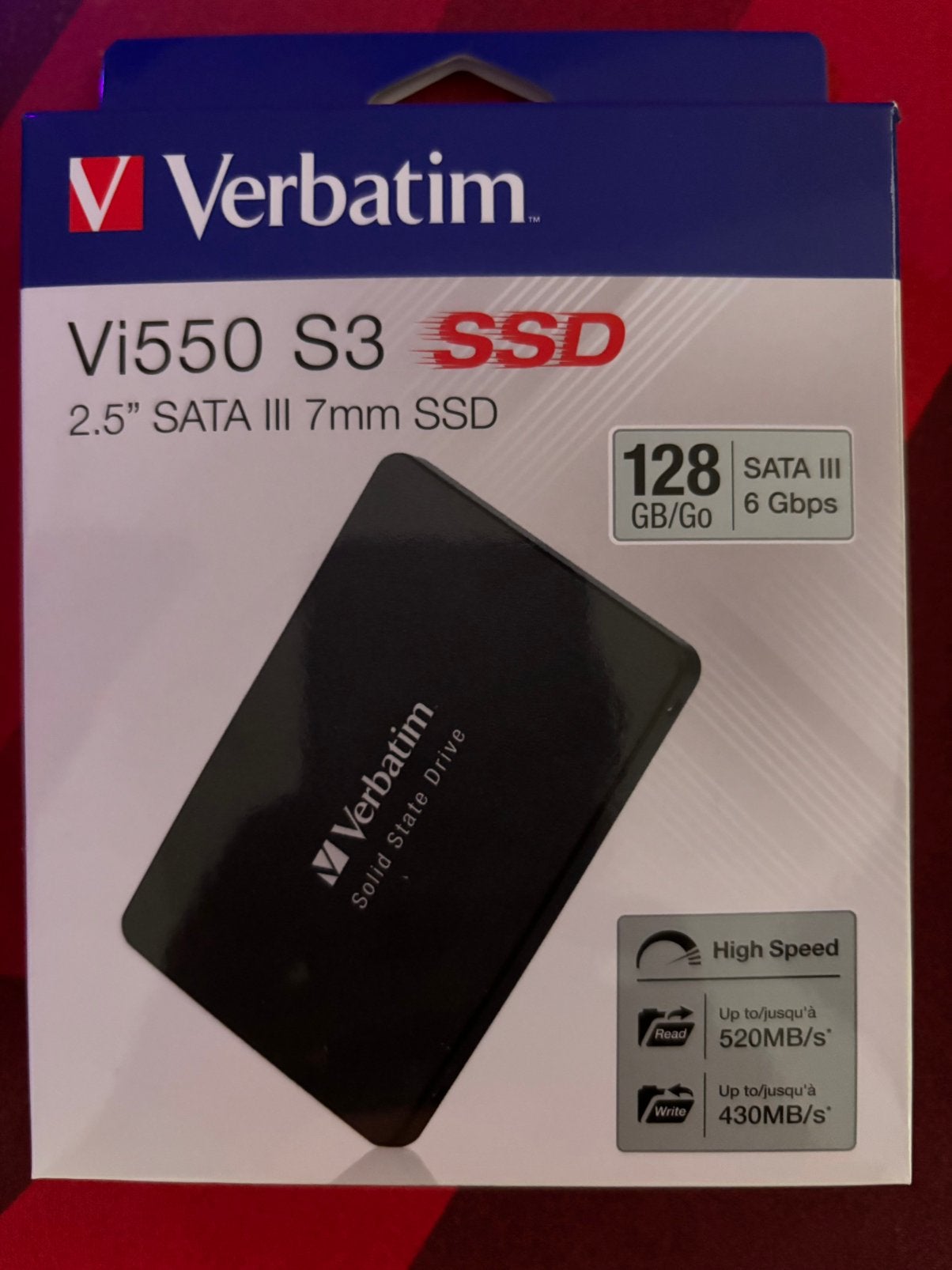 Ssd verbatim 128 go, Computers en Software, Harde schijven, Verzenden, Zo goed als nieuw, SSD