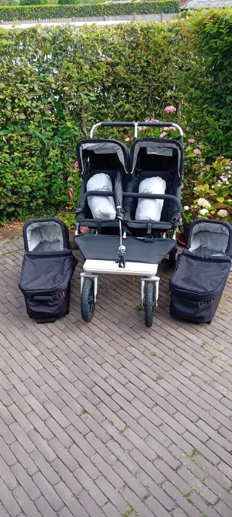 Tweeling buggy, Ophalen, Gebruikt, Kinderwagen of Buggy