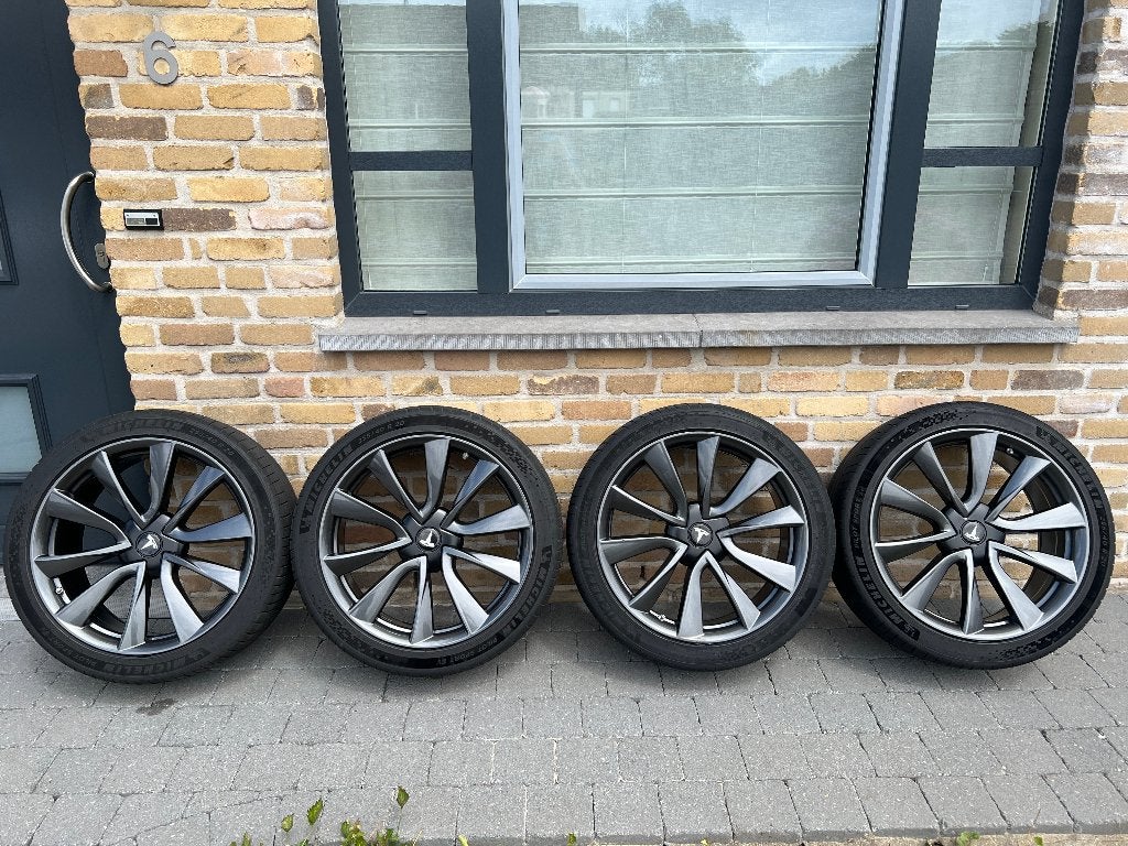 Ensemble complet de jantes Tesla, de TPMS et de pneus, Pneus et Jantes, 255 mm, Véhicule de tourisme, Pneus été