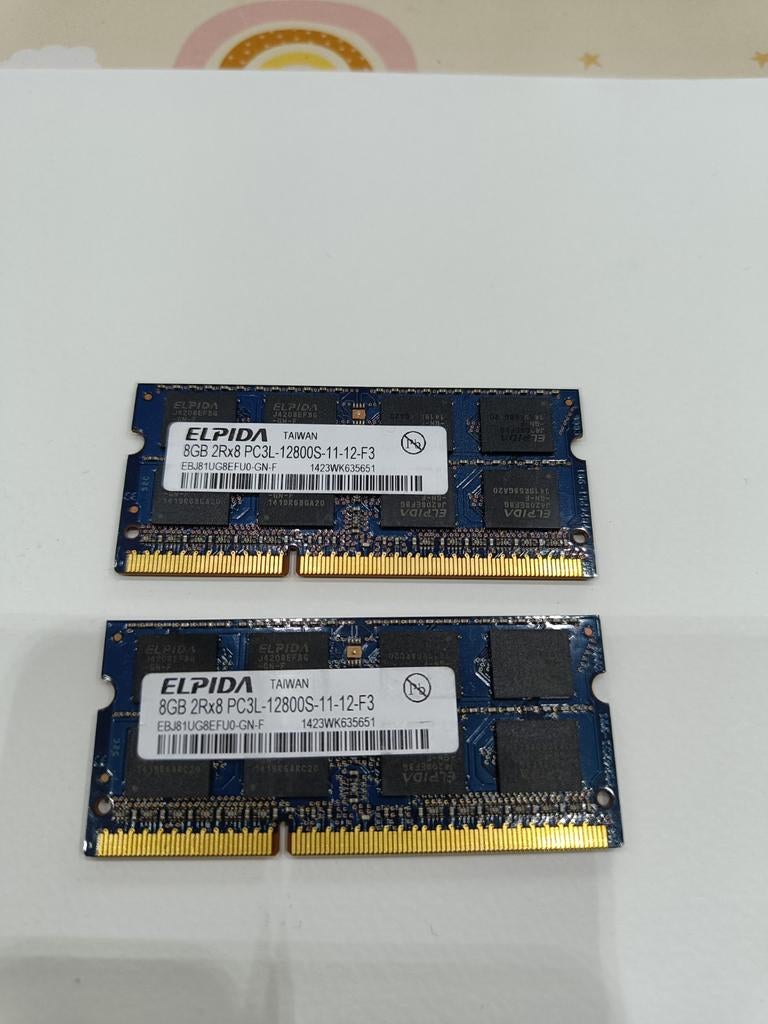 Laptopgeheugen 2x8GB, Enlèvement, DDR3