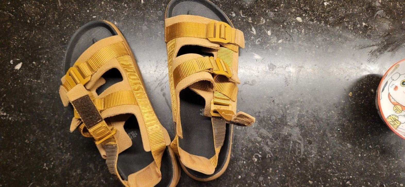 Birkenstock shinjuku natuurleder kurk-bruin maat 44, Enlèvement, Brun