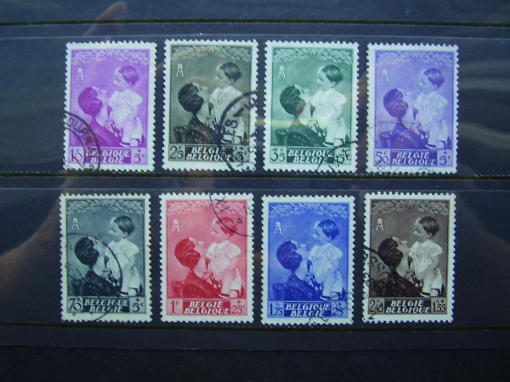 447/454 gest. - Koningin Astrid - G003, Postzegels en Munten, Postzegels | Europa | België, Ophalen of Verzenden, Gestempeld