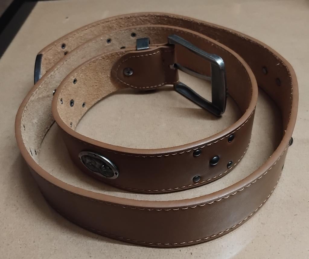 BROEKSRIEM / LEDER / LENGTE 120 CM, Kleding | Heren, Riemen en Ceintuurs, Ophalen, Zo goed als nieuw