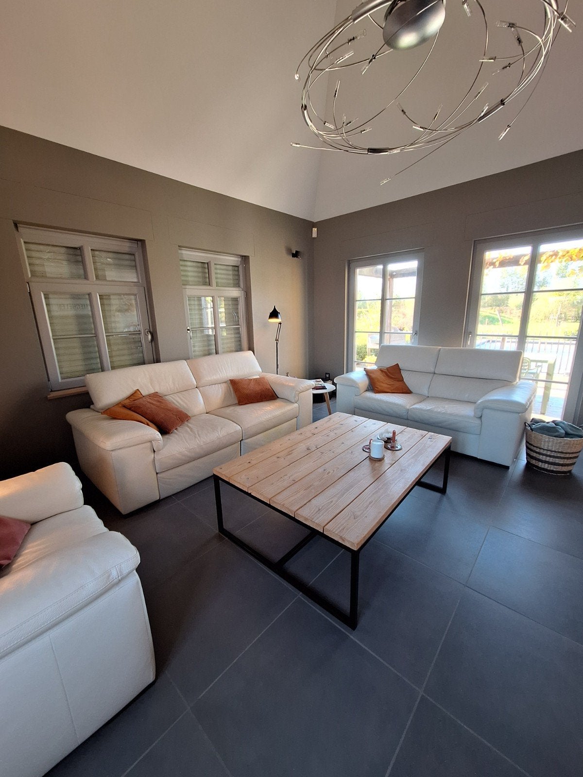 Volledig Lederen Salon Natuzzi editions, Ophalen, Gebruikt, Leer
