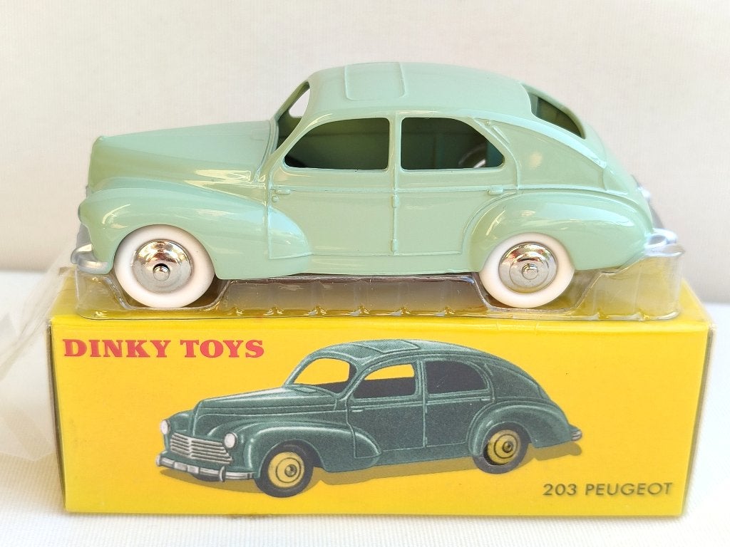 Dinky Atlas _ Peugeot 203 _ ref. 24R (pastelgroen)., Ophalen of Verzenden, Zo goed als nieuw, Auto, Dinky Toys