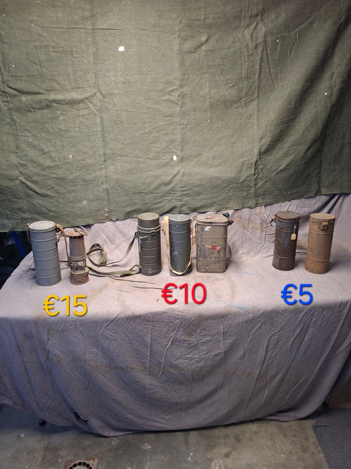 Gasmasker kokers, Verzamelen, Militaria | Algemeen, Ophalen