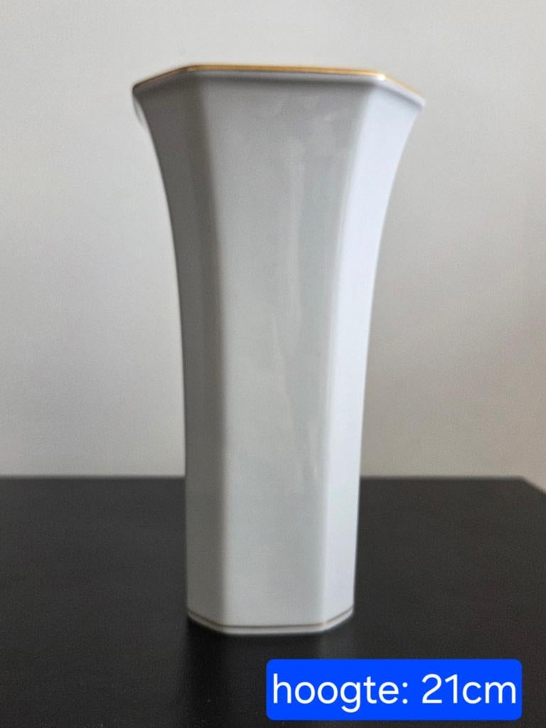 Witte vaas Villeroy & Boch, Huis en Inrichting, Woonaccessoires | Vazen, Ophalen