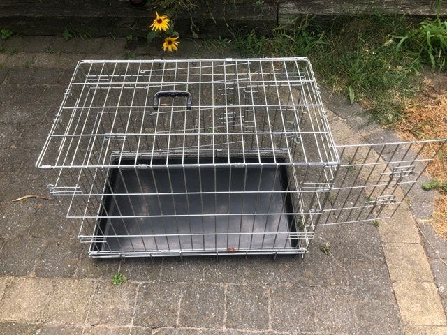 Opvouwbare hondenbench M, Dieren en Toebehoren, Ophalen, Gebruikt