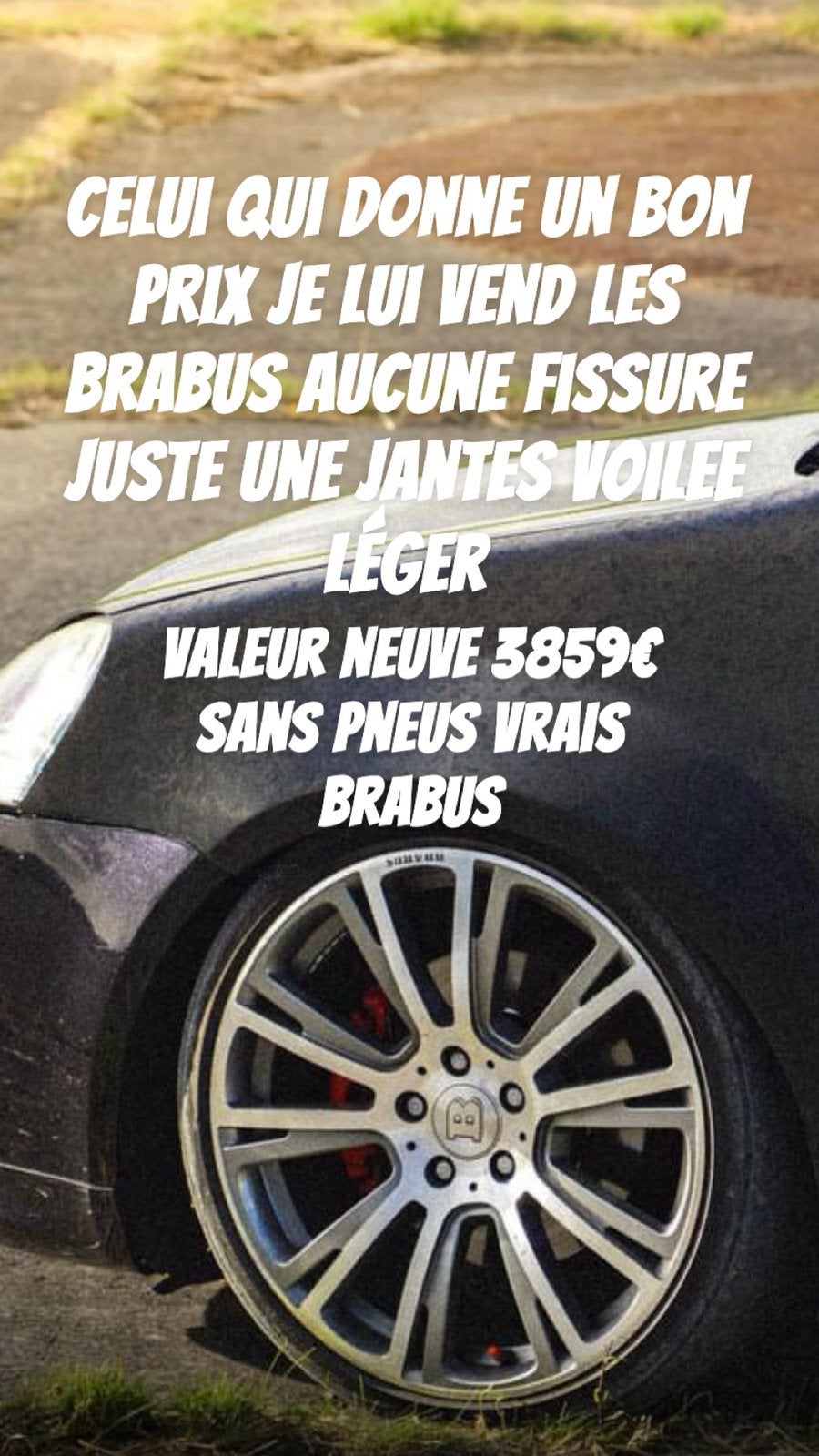 Vend jantes véritables brabus, Enlèvement ou Envoi, Jante(s)