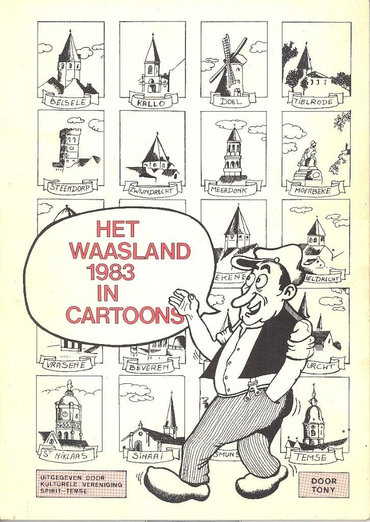 Verzameling Tony Van Drom Cartoons Waasland., Meerdere stripboeken, Ophalen of Verzenden, Gelezen, Tony Van Drom