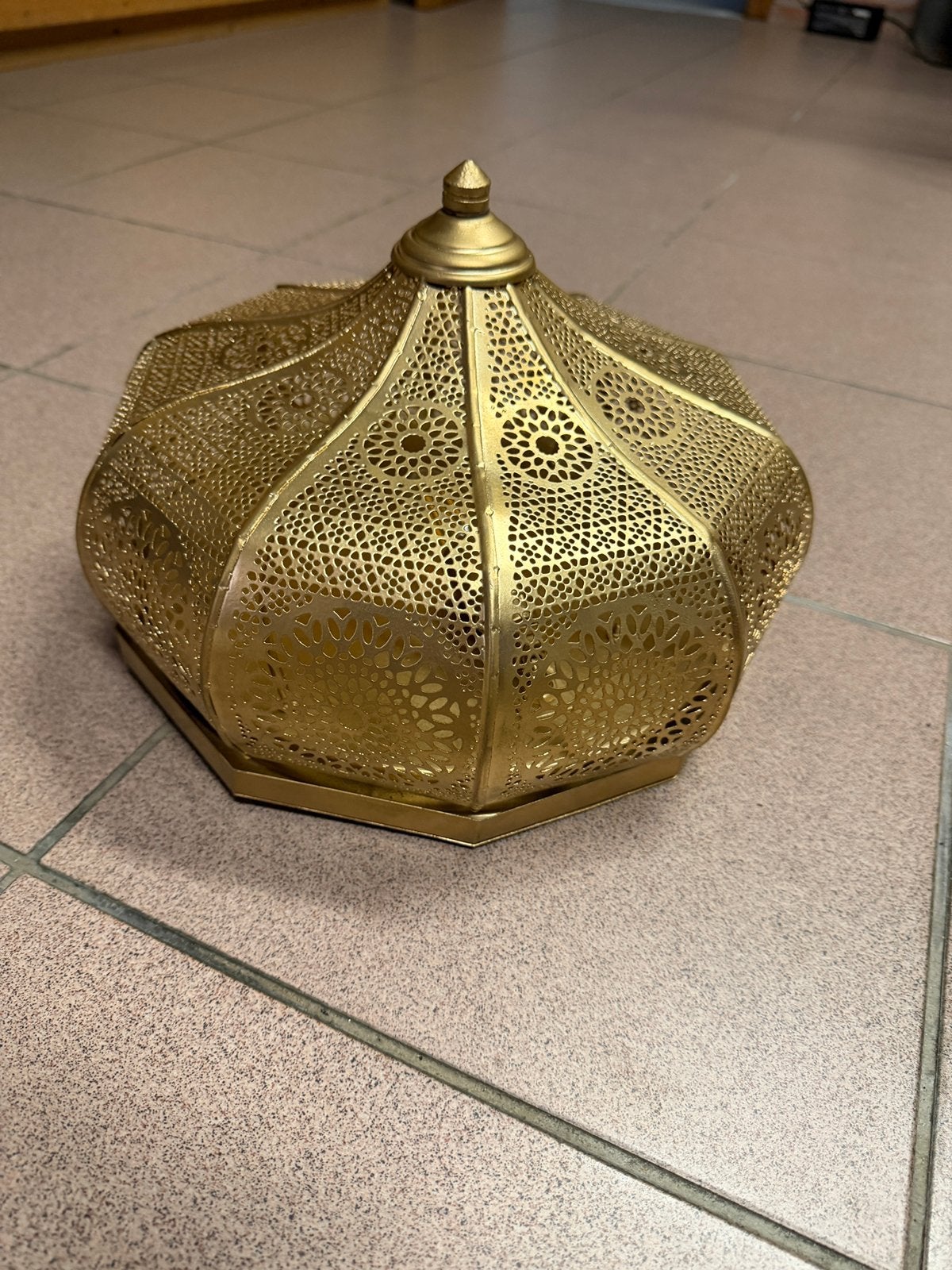 Oosterse lamp goudkleurig perfecte staat, Ophalen, Zo goed als nieuw
