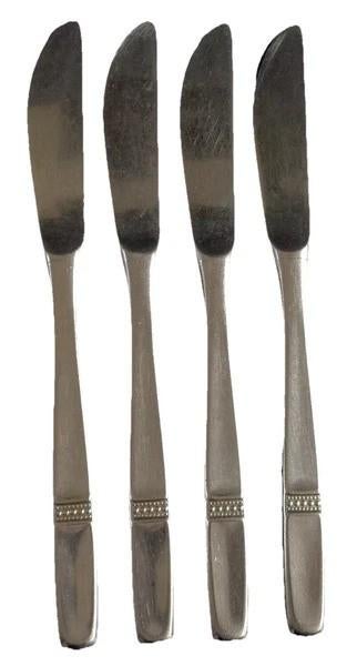 WMF Cromargan Lubeck 4x Tafelmes 21,4cm Dinermes Set, Verzenden, Zo goed als nieuw, Inox of Chroom, Bestekset