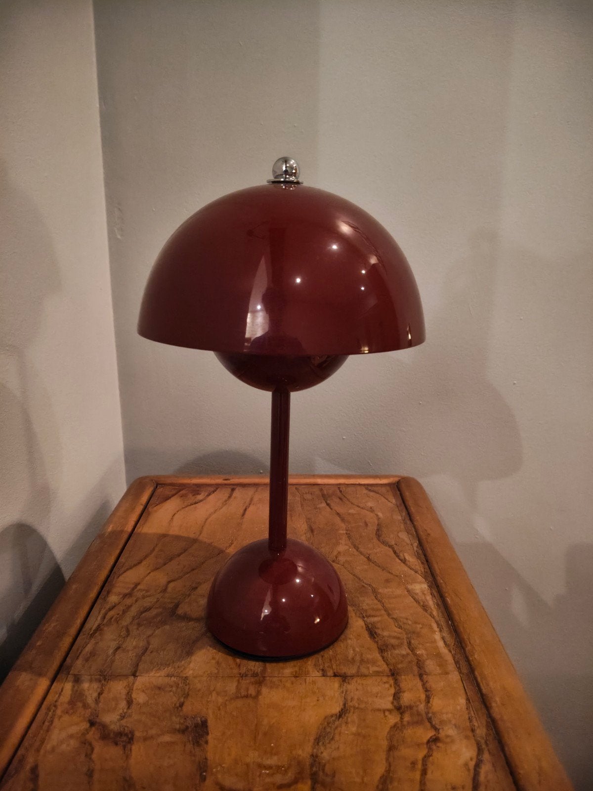 Vintage 'flower pot' lamp, Huis en Inrichting, Ophalen of Verzenden, Oplaadbaar, Vintage