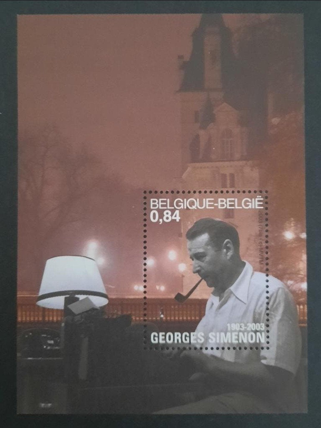 Belgique : COB 3169-BL103 ** Georges Simenon 2003., Sans timbre, Neuf, Enlèvement ou Envoi, Non oblitéré