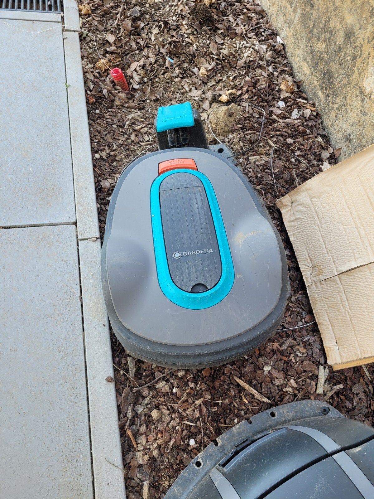 Robotmaaier Sileno 1000 m², Ophalen