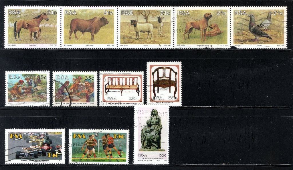 AFRIQUE DU SUD Année 1991-1992 timbrée, Envoi, Afrique du Sud, Affranchi