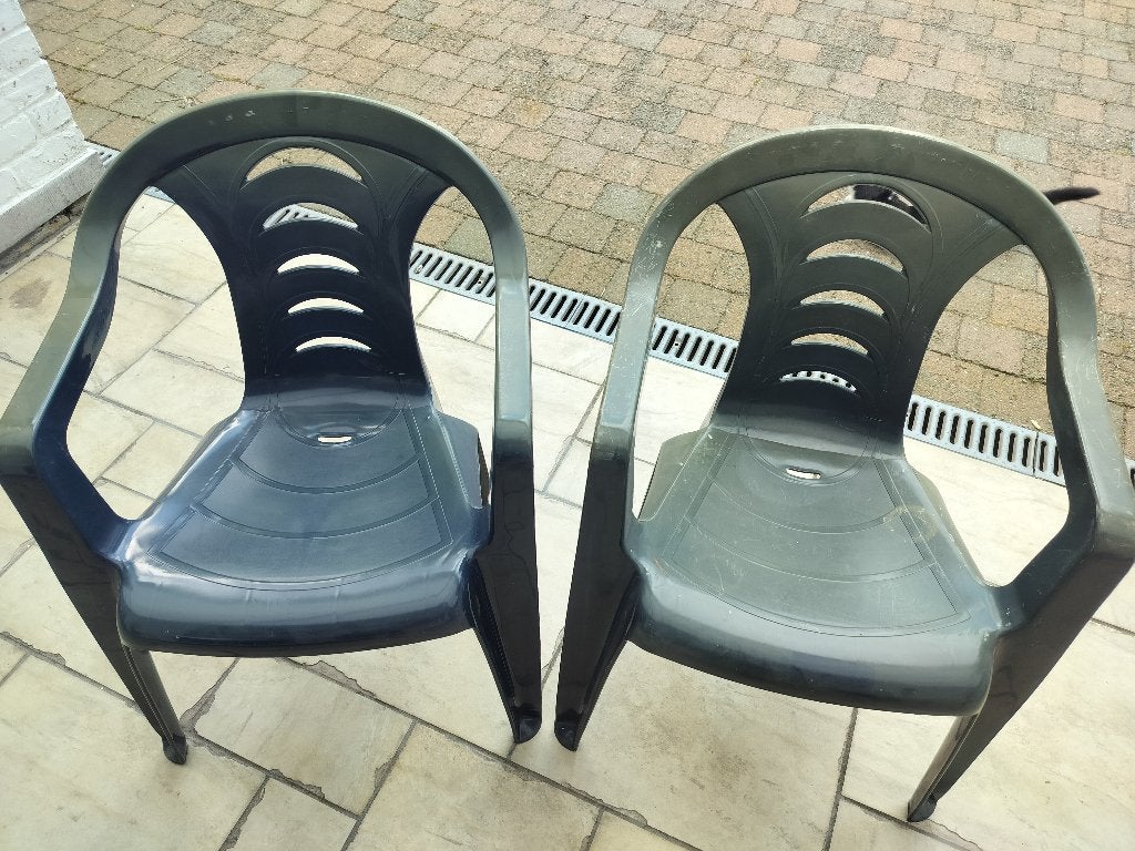 Chaises de jardin, Enlèvement, Utilisé, Plastique, Empilable