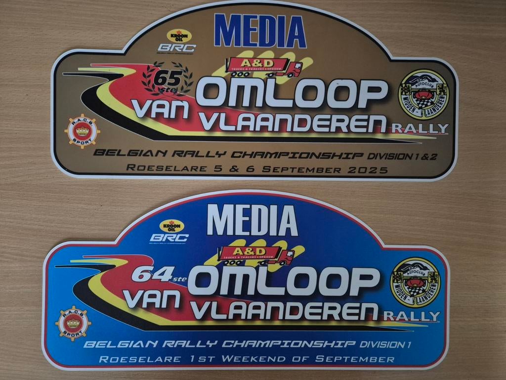 Rallye Omloop van Vlaanderen, Enlèvement ou Envoi