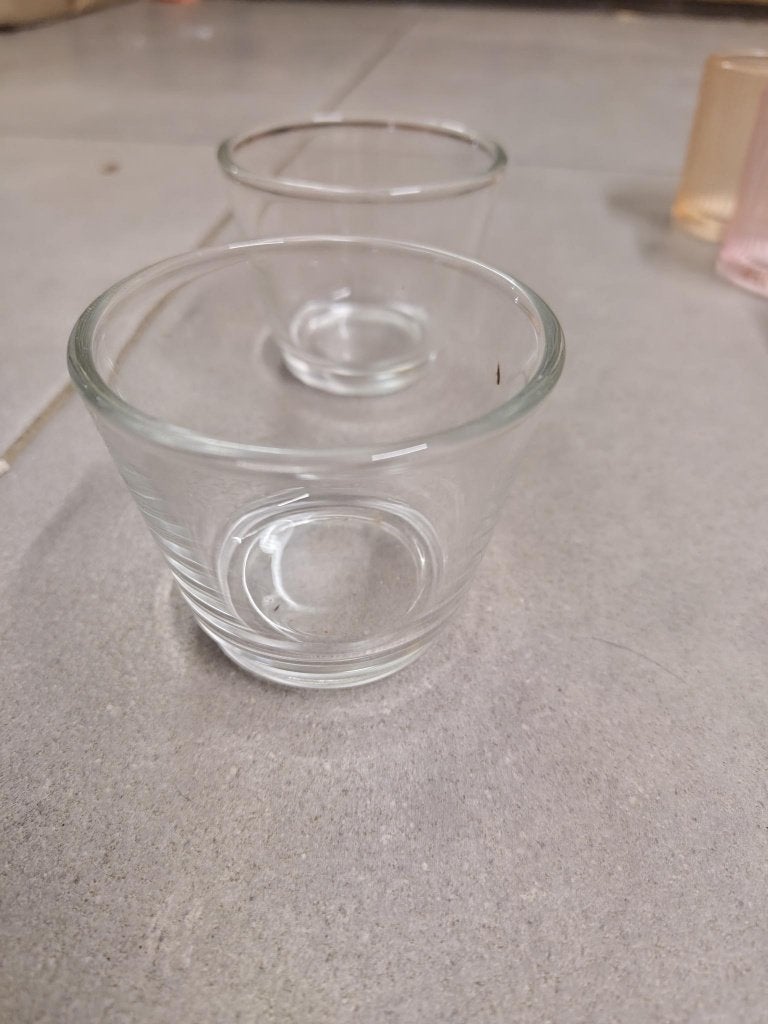 6 bougeoirs transparent IKEA, Neuf, Bougeoir pour bougie chauffe-plat, IKEA, Verre