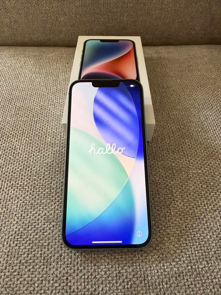 Iphone 14 128gb, Ophalen, Blauw, 77 %, Zonder simlock