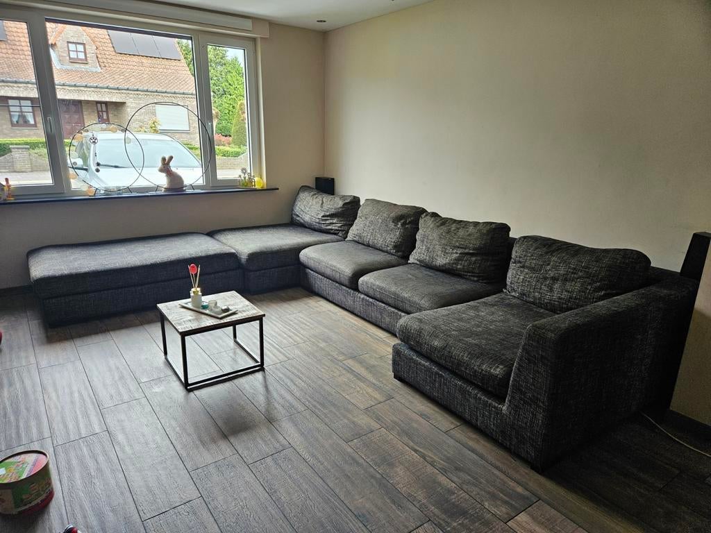 Comfortabele U-zetel, Huis en Inrichting, Ophalen, Stof