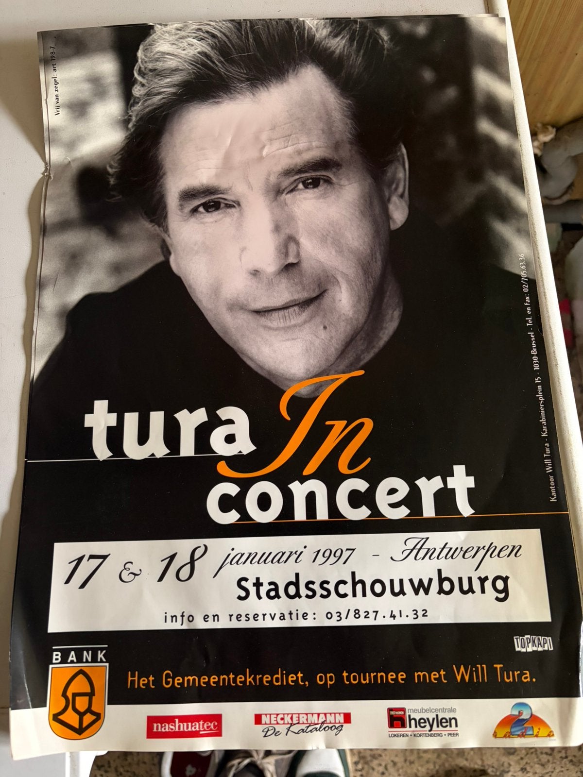 Affiche, Verzamelen, Ophalen, A1 t/m A3, Muziek, Rechthoekig Staand