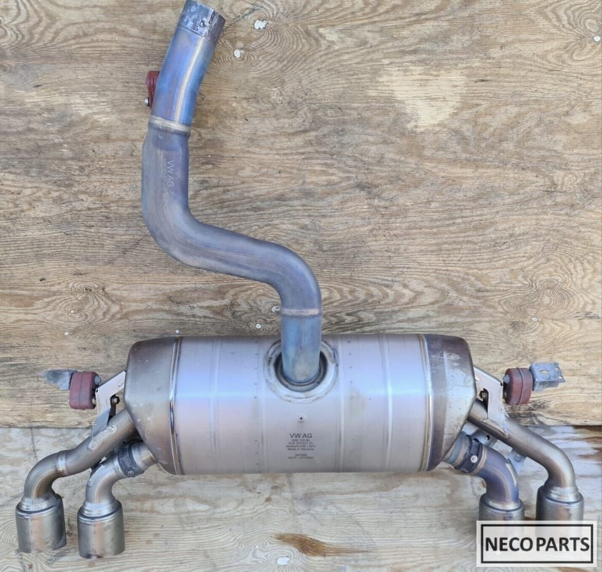 VOLKSWAGEN GOLF AKRAPOVIC UITLAAT UITLAATSYSTEEM ORGINEEL, Auto-onderdelen, Uitlaatsystemen, Volkswagen, Gebruikt, Ophalen of Verzenden