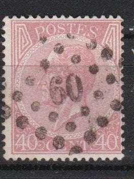 Belg. 1865 - Leopold I nr 20, Postzegels en Munten, Verzenden, Gestempeld