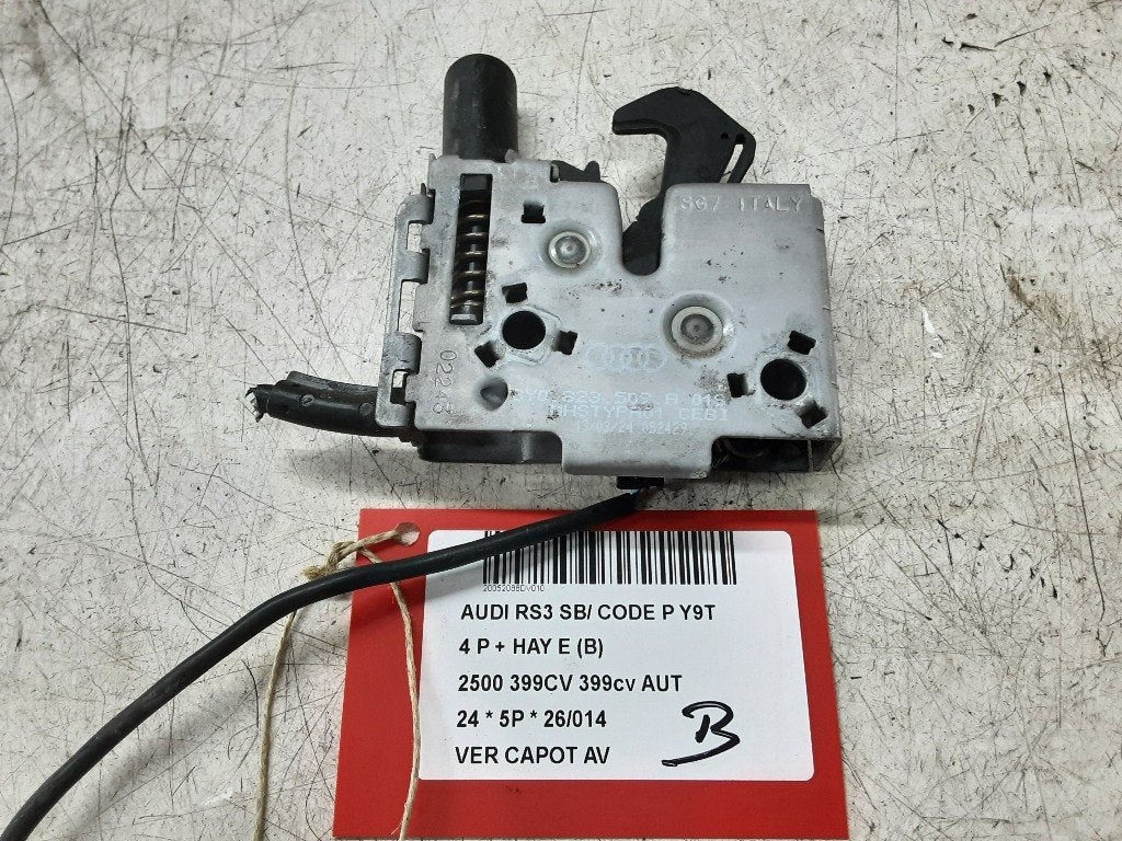 SERRURE CAPOT Audi RS 3 Sportback (8YA) (8Y0823509A), Mevr. I. Hauben, Audi, Utilisé, Rue de l'Espoir 34 34
4030  GRIVEGNÉE, BE