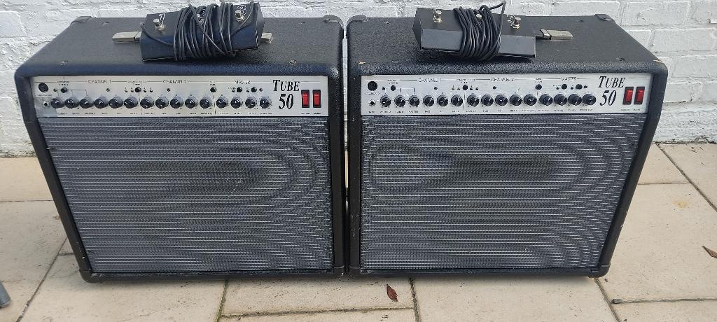 Hueges & Kettner Tube 50 (2 x), Musique & Instruments, Amplis | Basse & Guitare, Enlèvement, Utilisé, Guitare, 50 à 100 watts
