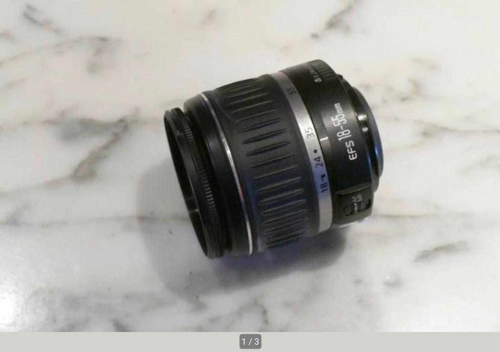 Canon EF-S 18-55mm/f 3.5-5.6 II zoomlens, Ophalen of Verzenden, 1980 tot heden, Lens of Lenzen