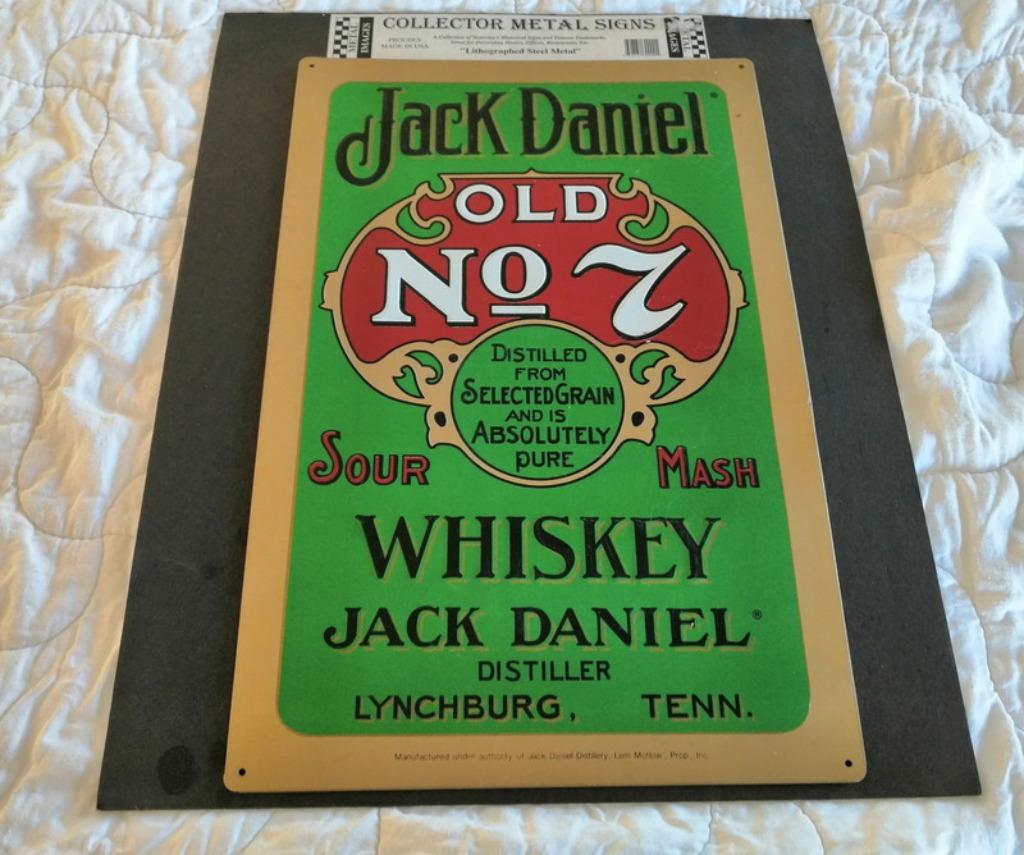 Kader whisky jack Daniel collector metal signs, Ophalen of Verzenden, Zo goed als nieuw, Reclamebord
