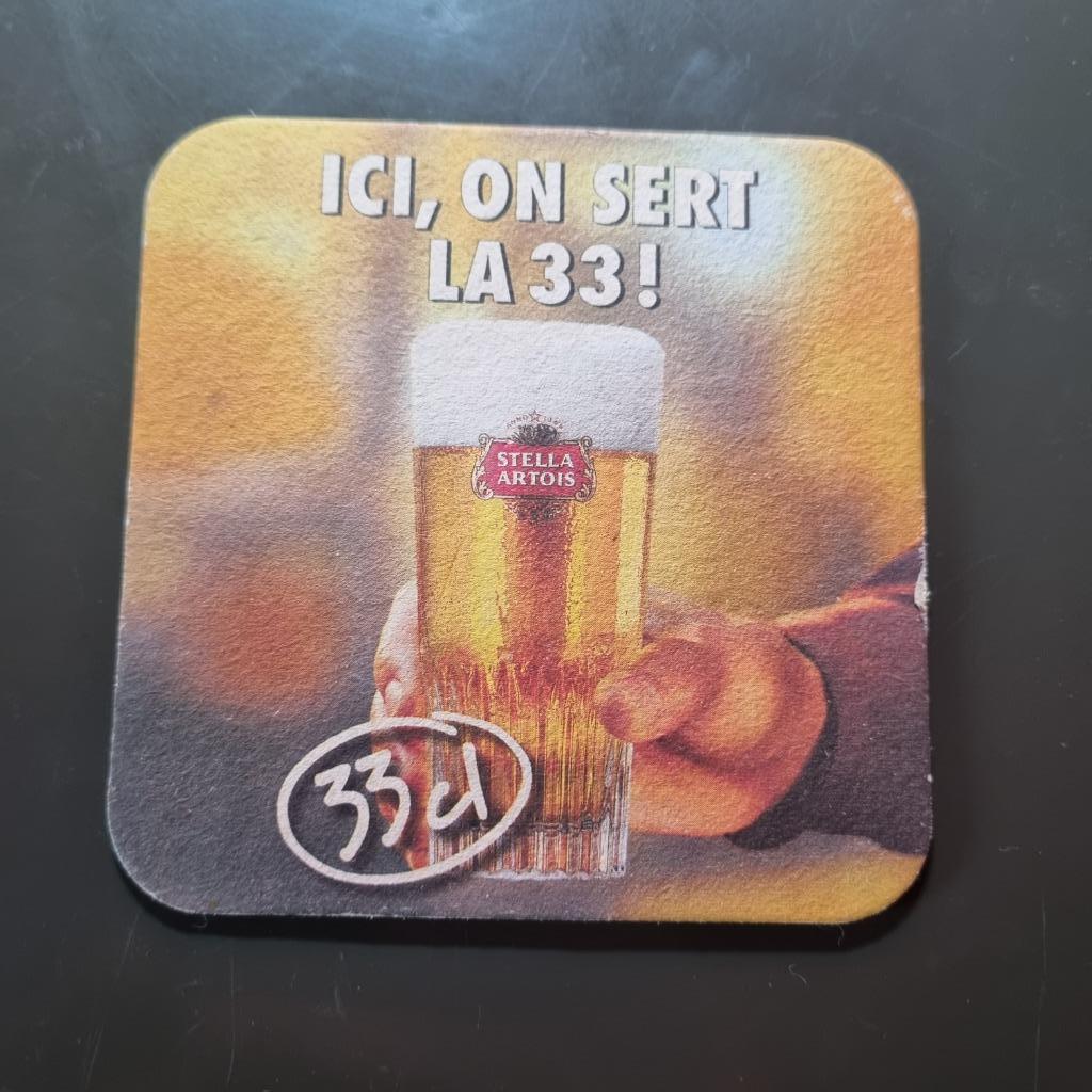 Sous Bock Stella Artois (modèle 166), Enlèvement ou Envoi, Utilisé, Sous-bock, Stella Artois