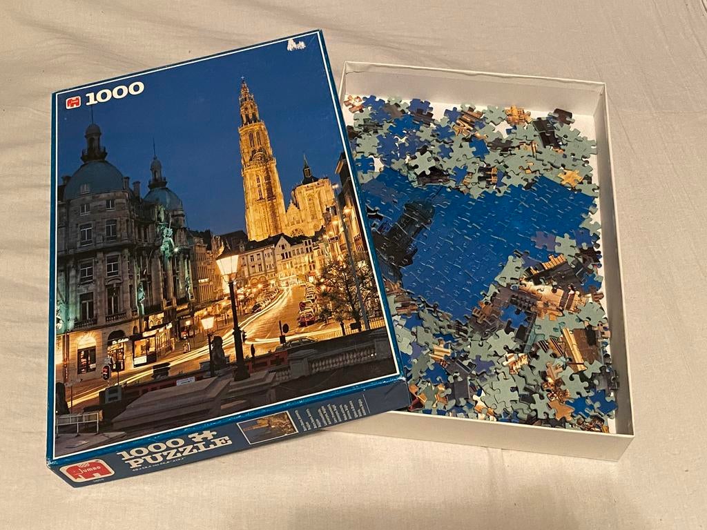 Puzzel : Antwerpen Kathedraal 🧩, Hobby en Vrije tijd, Ophalen of Verzenden, Zo goed als nieuw