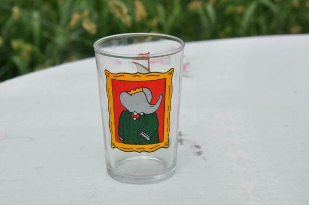 §  verre babar 1993, Collections, Enlèvement ou Envoi, Comme neuf, Verre à eau