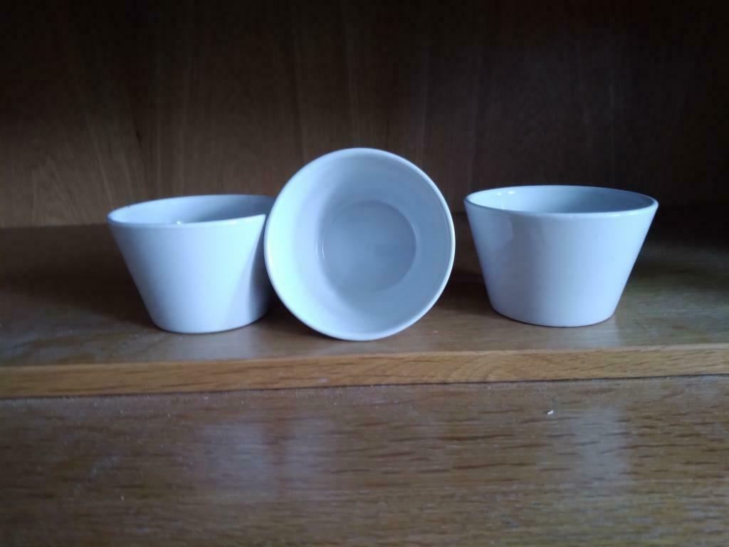 Witte ronde potjes 3 stuks, Ophalen of Verzenden