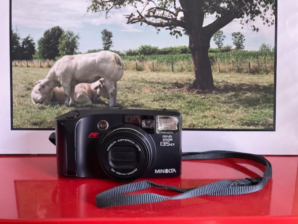 MINOLTA AF Riva Zoom 135 ex, Enlèvement ou Envoi, Utilisé, Compact, Minolta