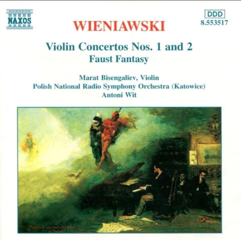 CD WIENIAWSKI Violin Concertos Nos.1 And 2/Faust Fantasy DDD, Enlèvement ou Envoi