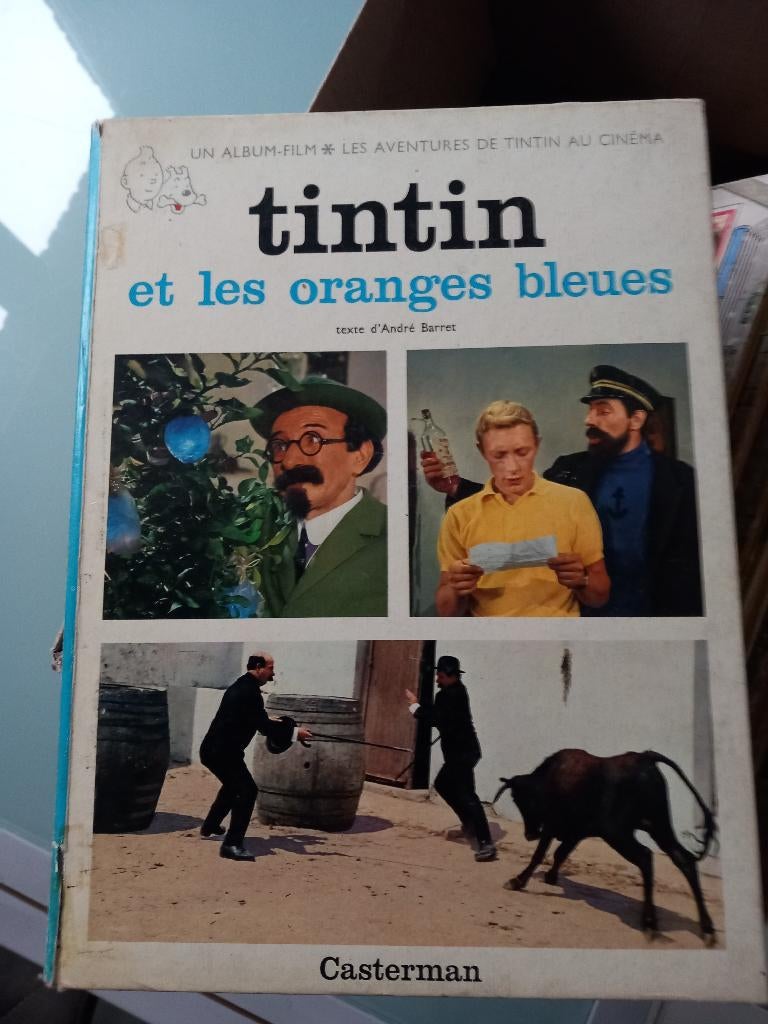 Tintin et les oranges bleues, Livres, Une BD, Enlèvement ou Envoi, Utilisé